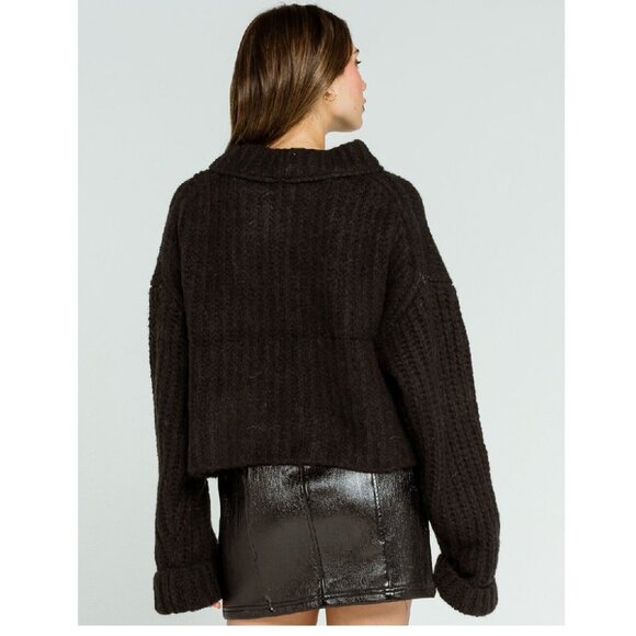 Free People Alpine Crop Mock Neck Sweater - Picture 3 of 9